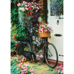 Art Puzzle (4166) - "Blumiges Fahrrad" - 500 Teile Puzzle