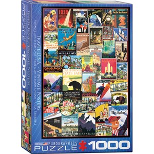 Eurographics (6000-0754) - "Reise in die USA" - 1000 Teile Puzzle