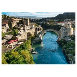 Trefl (10383) - "Stadt Mostar in Bosnien und Herzegowina" - 1000 Teile Puzzle