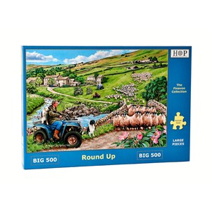 The House of Puzzles (4371) - "Round Up" - 500 Teile Puzzle