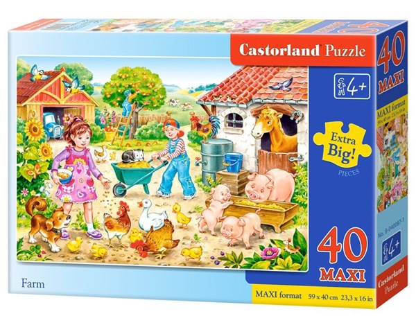 Castorland (B-40087) - "Bauernhof" - 40 Teile Puzzle