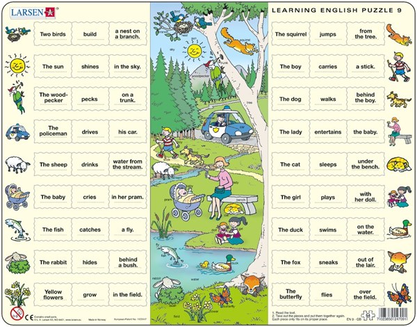 Larsen (EN9) - "Learning English 9" - 54 Teile Puzzle