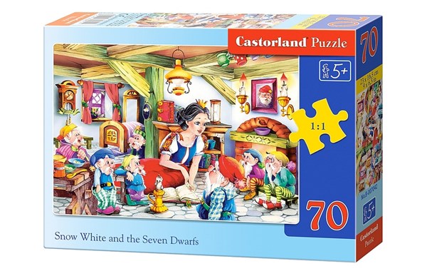 Castorland (B-007042) - "Schneewittchen und die sieben Zwerge" - 70 Teile Puzzle