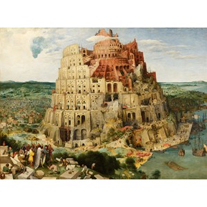 D-Toys (66947-BR05) - Pieter Brueghel the Elder: "Der Turmbau zu Babel, 1563" - 2000 Teile Puzzle