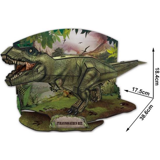 Cubic Fun (P668H) - "T-Rex" - 36 Teile Puzzle