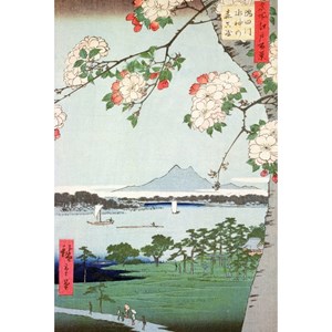 Puzzle Michele Wilson (A974-150) - Utagawa (Ando) Hiroshige: "Blühender Apfelbaum" - 150 Teile Puzzle