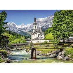 Ravensburger (13645) - "St. Sebastian Kirche in Ramsau" - 300 Teile Puzzle