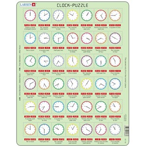 Larsen (OB7-GB) - "Clock-Puzzle - GB" - 42 Teile Puzzle