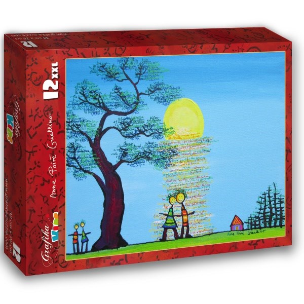Grafika Kids (01783) - Anne Poire, Patrick Guallino: "Ecrit dans le Ciel" - 12 Teile Puzzle