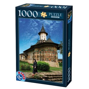 D-Toys (63038-MN03) - "Rumänien, Sucevita Kloster" - 1000 Teile Puzzle