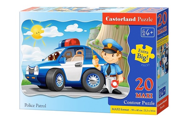 Castorland (C-02252) - "Auf Streife" - 20 Teile Puzzle
