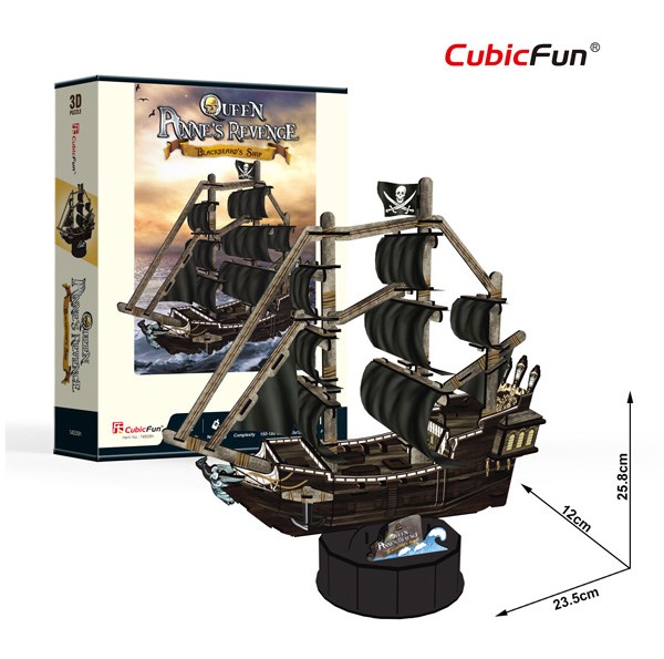 Cubic Fun (T4035h) - "Queen Anne's Revenge" - 100 Teile Puzzle