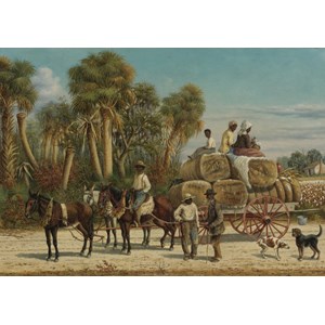 Grafika (00379) - William Aiken Walker: "Cotton Wagon, 1883" - 1000 Teile Puzzle
