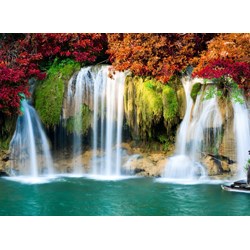 Grafika Kids (00984) - "Waterfall in Forest" - 300 Teile Puzzle