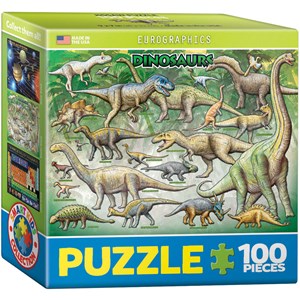 Eurographics (8104-0098) - "Dinosaurier" - 100 Teile Puzzle