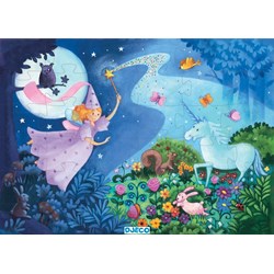 Djeco (07225) - "The Fairy and the Unicorn" - 36 Teile Puzzle