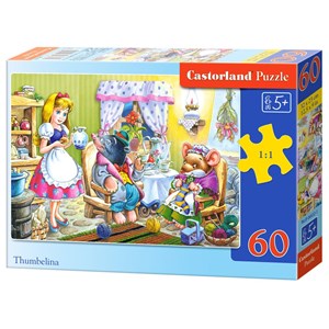Castorland (B-06632) - "Däumelinchen" - 60 Teile Puzzle