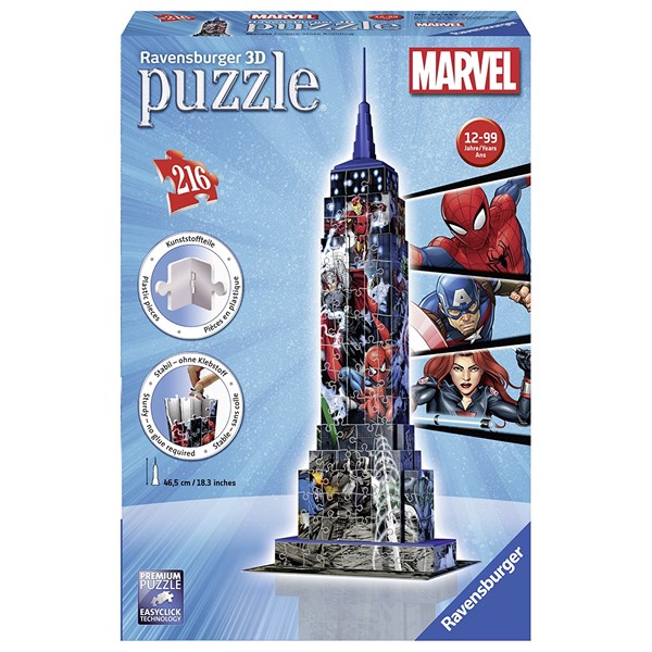 Ravensburger (12517) - "Marvel Empire State Building" - 216 Teile Puzzle