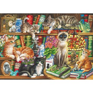 Gibsons (G6147) - "Puss In Books" - 1000 Teile Puzzle