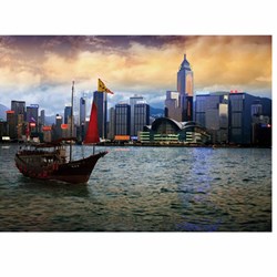 D-Toys (64301-NL05) - "Bucht von Hongkong" - 1000 Teile Puzzle