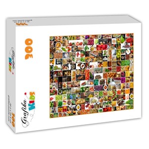 Grafika Kids (01612) - "Küche in Farbe" - 300 Teile Puzzle