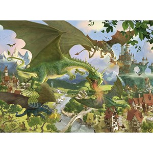 Ravensburger (10022) - "Ausflug der Drachen" - 150 Teile Puzzle