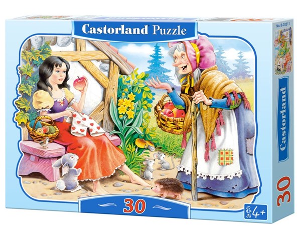 Castorland (B-03211) - "Schneewittchen und die böse Hexe" - 30 Teile Puzzle