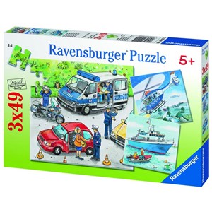 Ravensburger (09221) - "Polizeieinsatz" - 49 Teile Puzzle