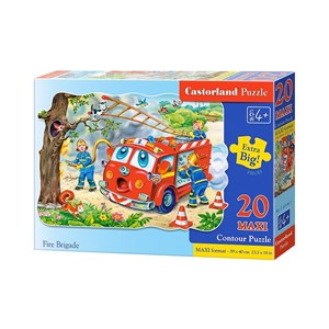 Castorland (C-02146) - "Feuerwehreinsatz" - 20 Teile Puzzle