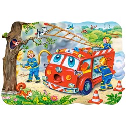 Castorland (C-02146) - "Feuerwehreinsatz" - 20 Teile Puzzle