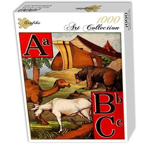 Grafika (00560) - "McLoughlin Bros: The Ark alphabet, 1868" - 1000 Teile Puzzle