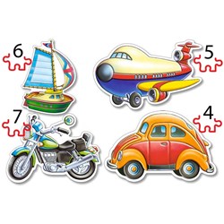 Castorland (В-04119) - "Transportmittel" - 4 5 6 7 Teile Puzzle