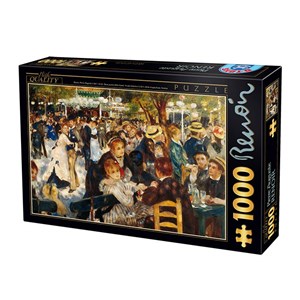 D-Toys (66909-6) - Pierre-Auguste Renoir: "The Galette Windmill Ball" - 1000 Teile Puzzle