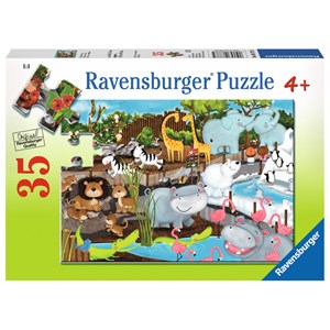 Ravensburger (08778) - "Tag im Zoo" - 35 Teile Puzzle