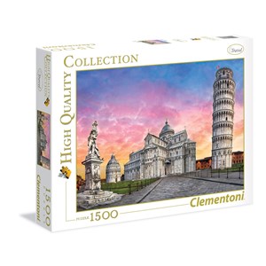 Clementoni (31674) - "Der schiefe Tum von Pisa" - 1500 Teile Puzzle