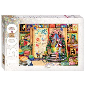 Step Puzzle (83060) - "Pariser Andenken" - 1500 Teile Puzzle