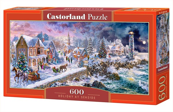 Castorland (B-060184) - "Wintereinbruch am Meer" - 600 Teile Puzzle