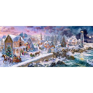 Castorland (B-060184) - "Wintereinbruch am Meer" - 600 Teile Puzzle