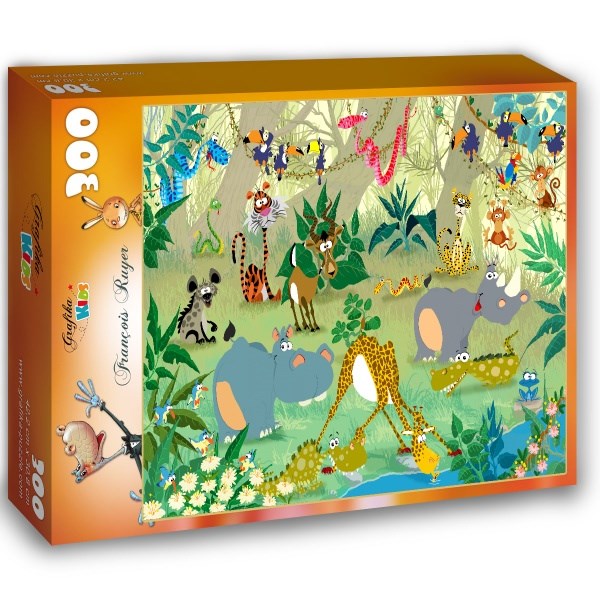 Grafika Kids (00870) - François Ruyer: "Jungle" - 300 Teile Puzzle