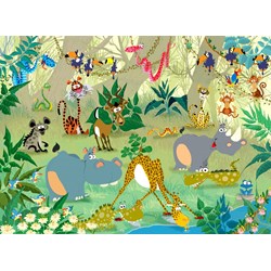 Grafika Kids (00870) - François Ruyer: "Jungle" - 300 Teile Puzzle