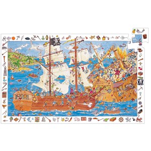 Djeco (07506) - "Pirates" - 100 Teile Puzzle