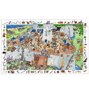 Djeco (DJ07503) - "Fortified Castle" - 100 Teile Puzzle