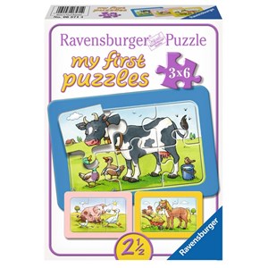 Ravensburger (06571) - "Gute Tierfreunde" - 6 Teile Puzzle