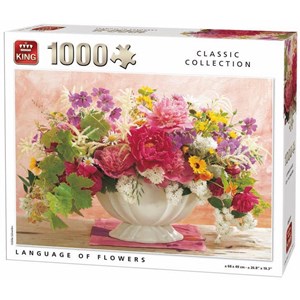King International (05377) - "Language of Flowers" - 1000 Teile Puzzle