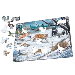 Larsen (FH34) - "Sibirischer und Nordosten asiatischen Wildlife" - 66 Teile Puzzle