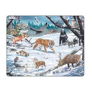 Larsen (FH34) - "Sibirischer und Nordosten asiatischen Wildlife" - 66 Teile Puzzle