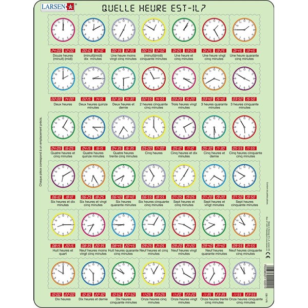 Larsen (OB7-FR) - "Wie spät ist es? - FR" - 42 Teile Puzzle