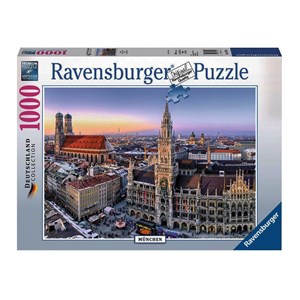 Ravensburger (19426) - "Blick auf München" - 1000 Teile Puzzle