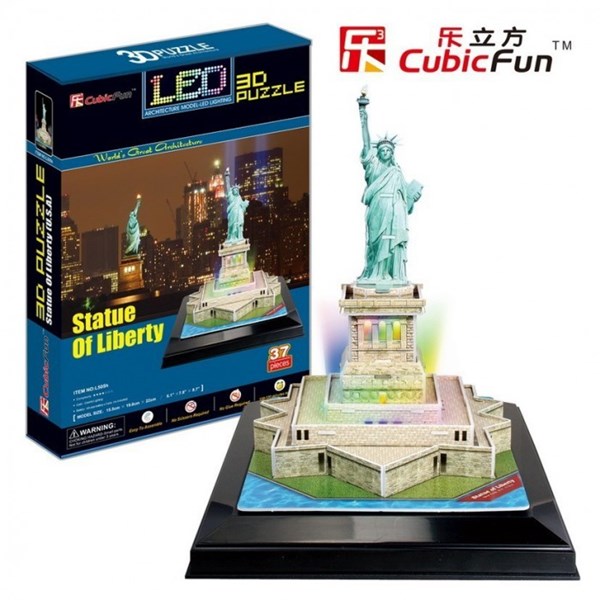 Cubic Fun (L505H) - "Freiheitsstatue" - 37 Teile Puzzle