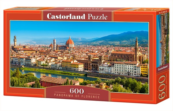 Castorland (B-060078) - "Stadtpanorama von Florenz" - 600 Teile Puzzle